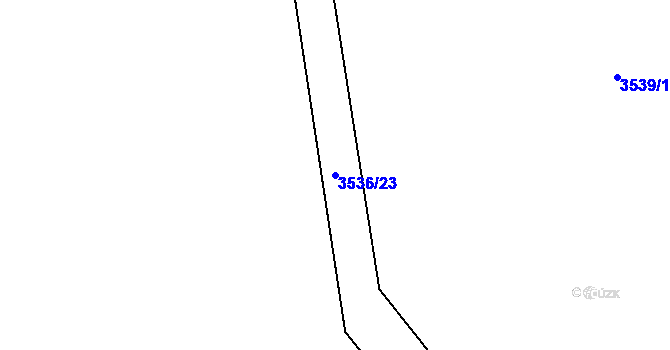 Parcela st. 3536/23 v KÚ Bukovec u Jablunkova, Katastrální mapa