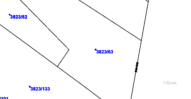 Parcela st. 3823/63 v KÚ Bukovec u Jablunkova, Katastrální mapa