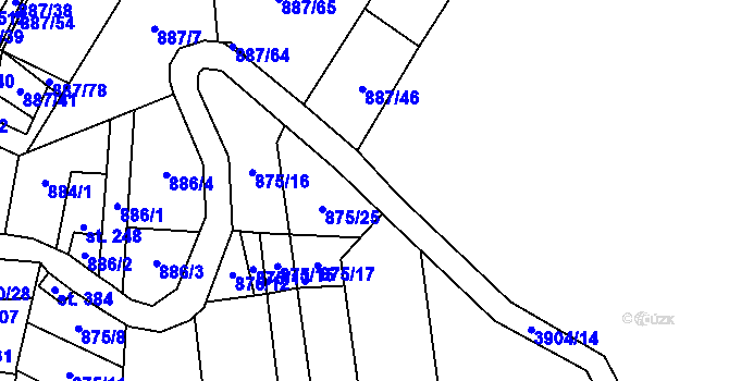 Parcela st. 3904 v KÚ Bukovec u Jablunkova, Katastrální mapa