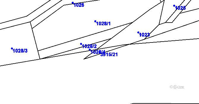 Parcela st. 3915/21 v KÚ Bukovec u Jablunkova, Katastrální mapa