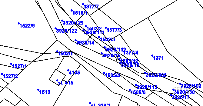 Parcela st. 3920/15 v KÚ Bukovec u Jablunkova, Katastrální mapa