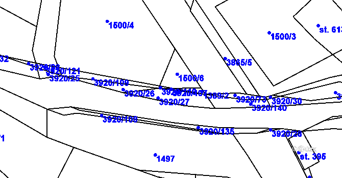 Parcela st. 3920/107 v KÚ Bukovec u Jablunkova, Katastrální mapa