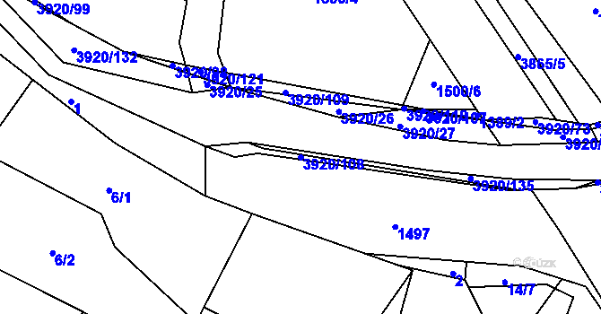 Parcela st. 3920/108 v KÚ Bukovec u Jablunkova, Katastrální mapa