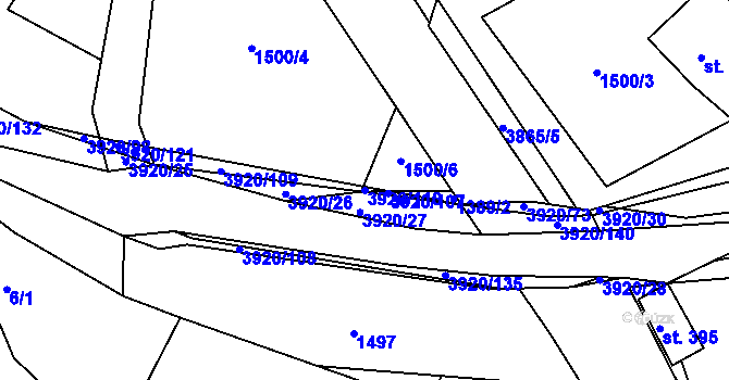 Parcela st. 3920/110 v KÚ Bukovec u Jablunkova, Katastrální mapa
