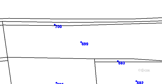 Parcela st. 699 v KÚ Bukovec u Jablunkova, Katastrální mapa