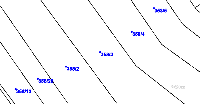 Parcela st. 358/3 v KÚ Bukovice u Rohozce, Katastrální mapa