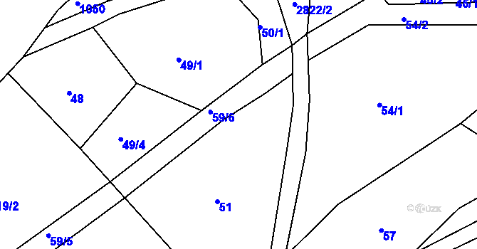 Parcela st. 49/3 v KÚ Bulovka, Katastrální mapa