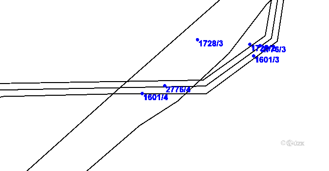 Parcela st. 2776/4 v KÚ Bulovka, Katastrální mapa