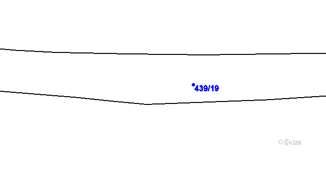 Parcela st. 439/19 v KÚ Bušovice, Katastrální mapa