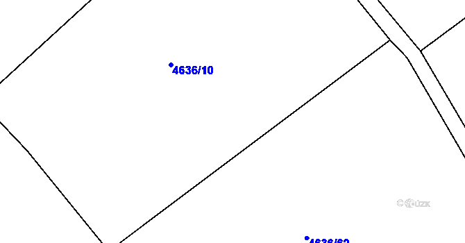 Parcela st. 4636/11 v KÚ Bystřice nad Olší, Katastrální mapa