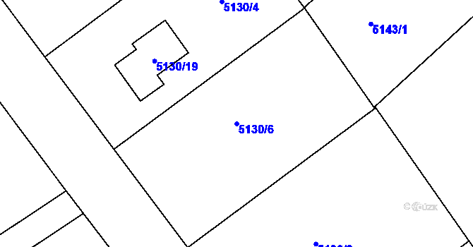 Parcela st. 5130/6 v KÚ Bystřice nad Olší, Katastrální mapa