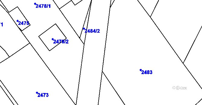 Parcela st. 2818/28 v KÚ Bystřice nad Olší, Katastrální mapa