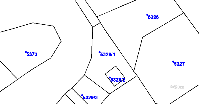 Parcela st. 5328/1 v KÚ Bystřice nad Olší, Katastrální mapa