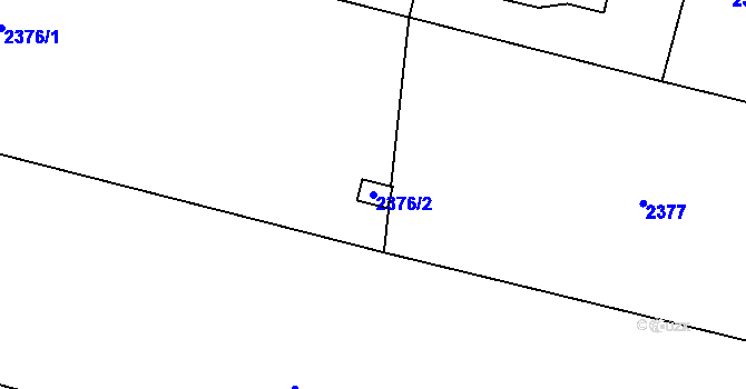 Parcela st. 2376/2 v KÚ Bystřice nad Olší, Katastrální mapa