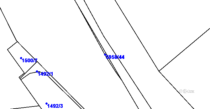 Parcela st. 5958/44 v KÚ Bystřice nad Olší, Katastrální mapa