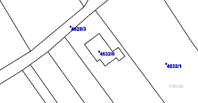 Parcela st. 4632/6 v KÚ Bystřice nad Olší, Katastrální mapa