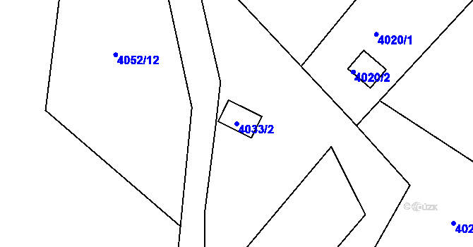 Parcela st. 4033/2 v KÚ Bystřice nad Olší, Katastrální mapa