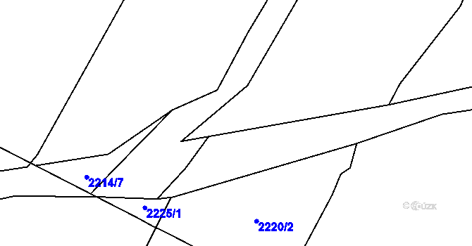 Parcela st. 2223/3 v KÚ Bystřice nad Pernštejnem, Katastrální mapa
