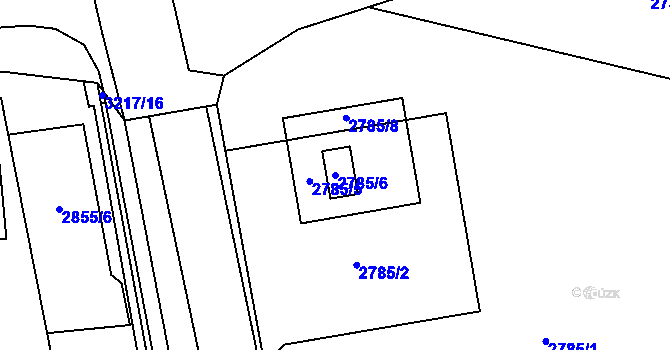 Parcela st. 2785/6 v KÚ Bystřice nad Pernštejnem, Katastrální mapa