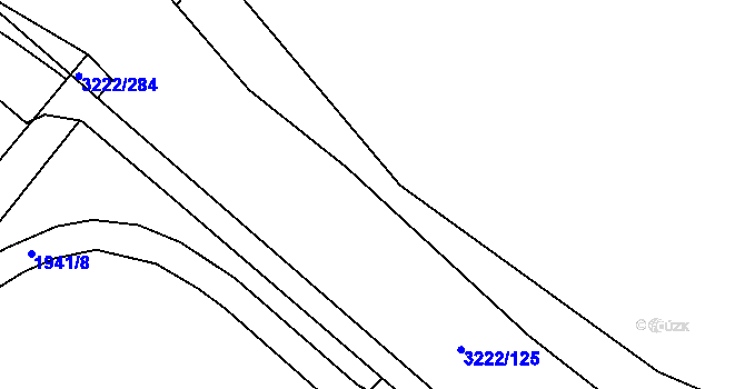 Parcela st. 3222/286 v KÚ Bystřice nad Pernštejnem, Katastrální mapa