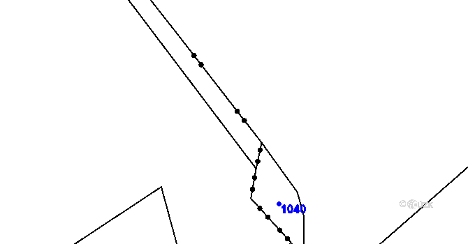 Parcela st. 225/2 v KÚ Bystřice nad Úhlavou, Katastrální mapa
