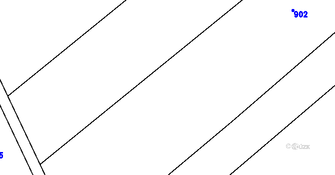 Parcela st. 160/74 v KÚ Bystřice nad Úhlavou, Katastrální mapa