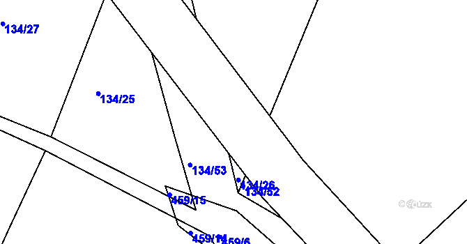 Parcela st. 111/4 v KÚ Hrachoviště u Býště, Katastrální mapa