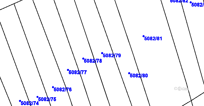 Parcela st. 5082/79 v KÚ Bzenec, Katastrální mapa