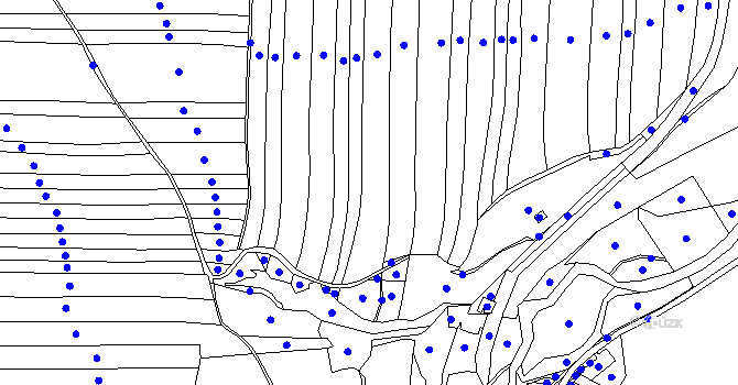 Parcela st. 498 v KÚ Bzová u Hořovic, Katastrální mapa