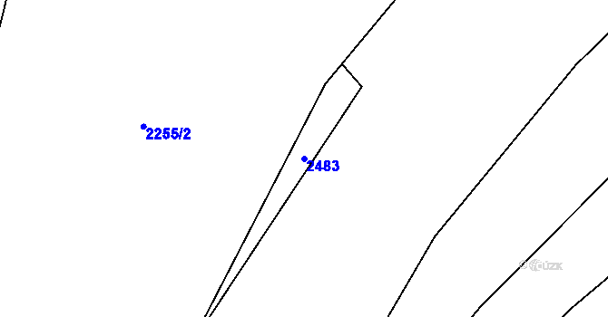 Parcela st. 2483 v KÚ Cejle, Katastrální mapa