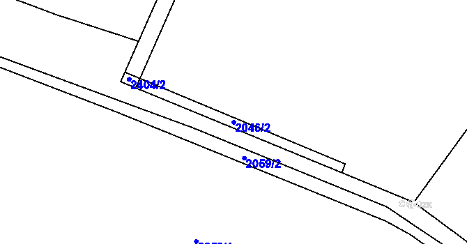 Parcela st. 2046/2 v KÚ Cejle, Katastrální mapa