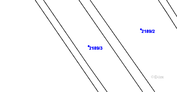 Parcela st. 2189/3 v KÚ Cejle, Katastrální mapa
