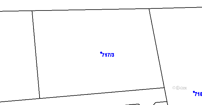 Parcela st. 717/3 v KÚ Cekov, Katastrální mapa
