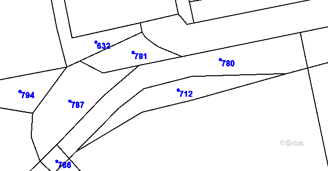 Parcela st. 317/73 v KÚ Cerekvice nad Bystřicí, Katastrální mapa