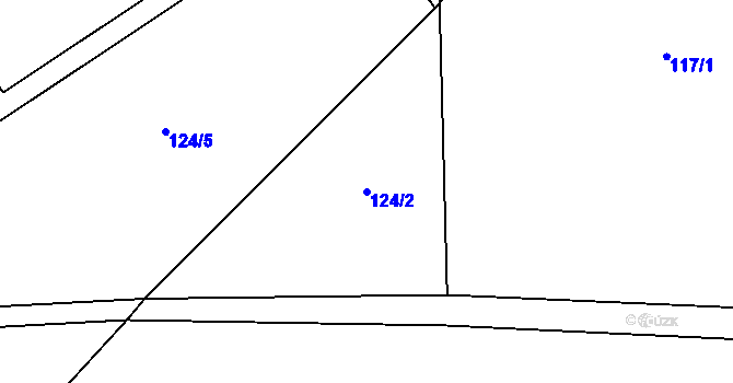 Parcela st. 124/2 v KÚ Cerekvice nad Loučnou, Katastrální mapa
