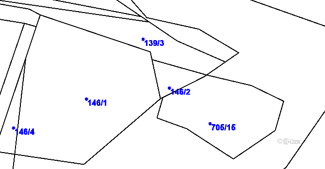 Parcela st. 146/3 v KÚ Cerekvice nad Loučnou, Katastrální mapa