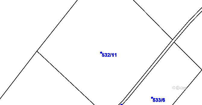 Parcela st. 532/11 v KÚ Cerekvice nad Loučnou, Katastrální mapa