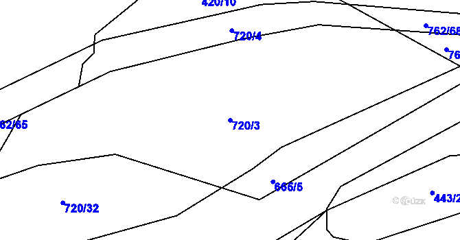 Parcela st. 720/3 v KÚ Cerekvice nad Loučnou, Katastrální mapa
