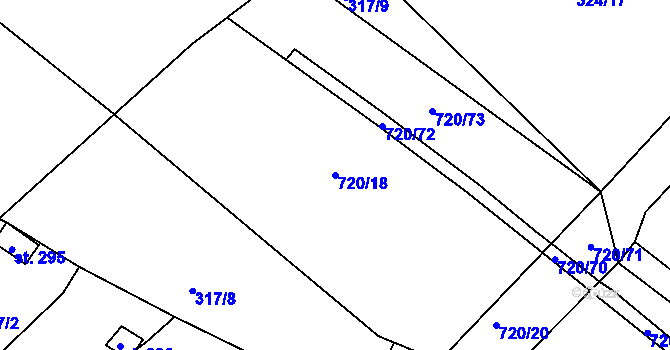 Parcela st. 720/18 v KÚ Cerekvice nad Loučnou, Katastrální mapa