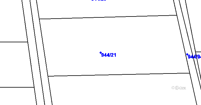 Parcela st. 944/21 v KÚ Pekla, Katastrální mapa