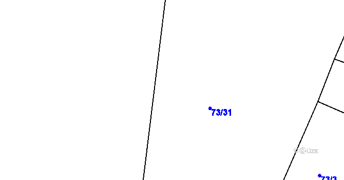 Parcela st. 73/30 v KÚ Cerhonice, Katastrální mapa