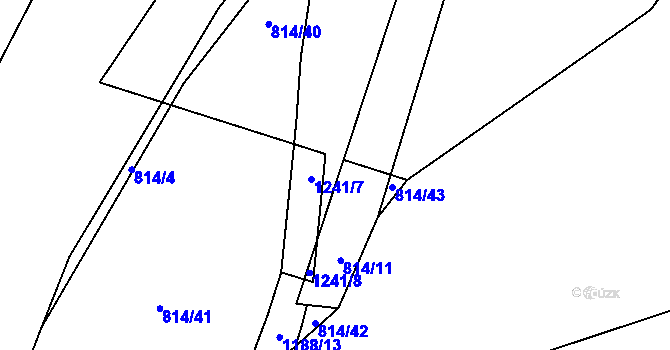 Parcela st. 1188/8 v KÚ Cerhovice, Katastrální mapa