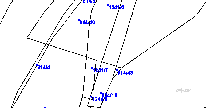 Parcela st. 1188/9 v KÚ Cerhovice, Katastrální mapa