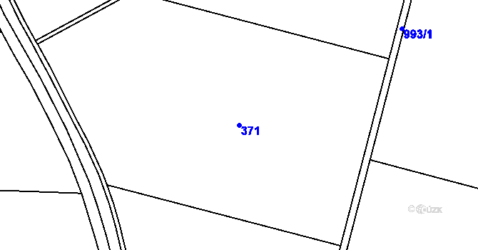 Parcela st. 371 v KÚ Cetkovice, Katastrální mapa