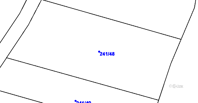 Parcela st. 241/48 v KÚ Cetoraz, Katastrální mapa