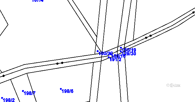 Parcela st. 160/22 v KÚ Cidlina, Katastrální mapa