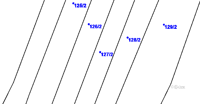 Parcela st. 127/2 v KÚ Cidlina na Moravě, Katastrální mapa