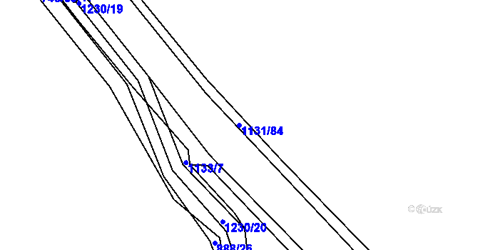 Parcela st. 1131/84 v KÚ Cínovec, Katastrální mapa