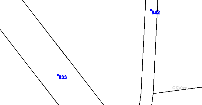 Parcela st. 135/1 v KÚ Třebešice, Katastrální mapa