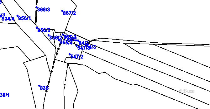 Parcela st. 84/1 v KÚ Třebešice, Katastrální mapa
